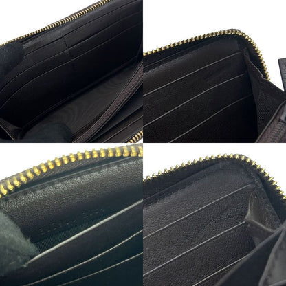 Gucci Long Wallet 307980 GG Leather Brown Dark Brown Gold Hardware Guccissima