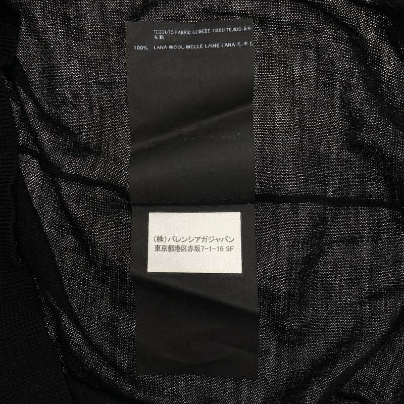 Balenciaga - Wool Pullover Knitted Sweater - 38 - Black - Women's