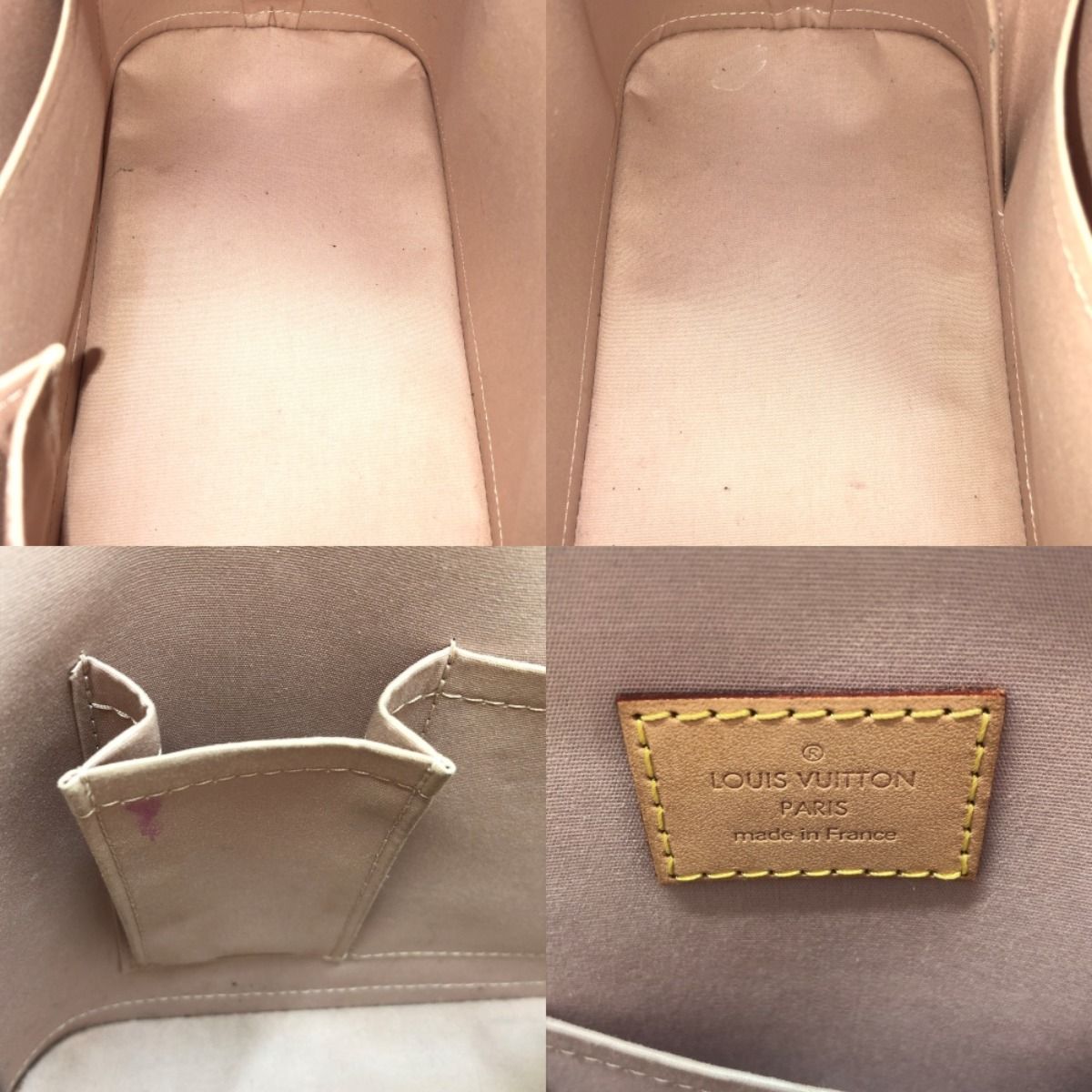 Louis Vuitton Handbag Monogram Vernis Alma PM M90170 Dune