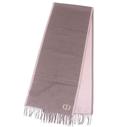 DIOR Homme 93c0015dh001 100% Silk CD Logo Embroidery Fringe Scarf Rose Violet