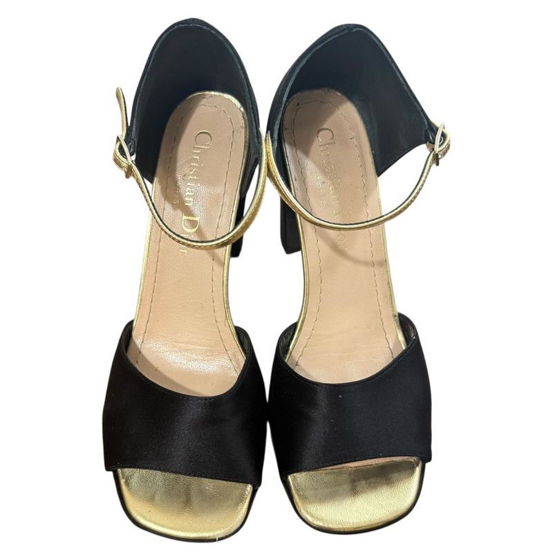 22ss Christian Dior Suede Satin Sandals Size 34 1/2 21.5cm (8.46in) Equivalent