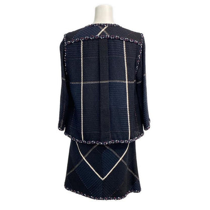 Chanel Skirt Suit Women's P29905/p29915 Black×navy×multi Seventh Sleeve/tweed/co