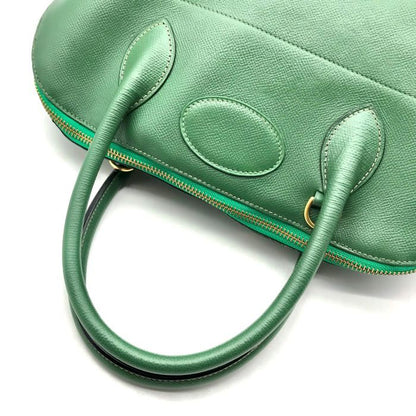 Hermes Bolide 35 Green Epsom Gold Hand Ba Handbag