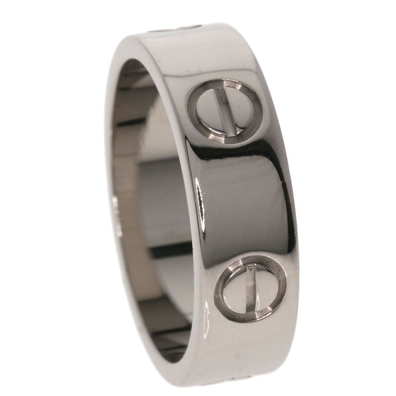 Cartier Love Ring #51 Ring - 18K White Gold Ladies