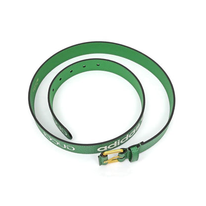 Gucci X Adidas Belt 702277 Green Gold Hardware Green 95cm (37.40in)