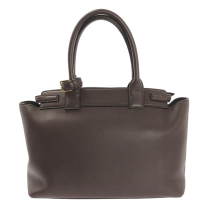 Celine - Conti Supple Calfskin Leather Handbag - Chesnut - Women's