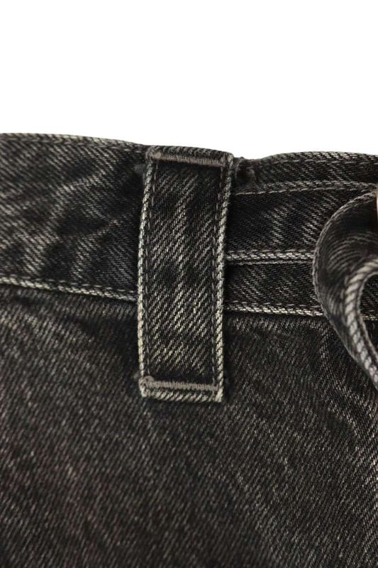 Balenciaga 22SS 681693 Tbp47 Raver Studded Embellished Baggy Raver Denim Pants