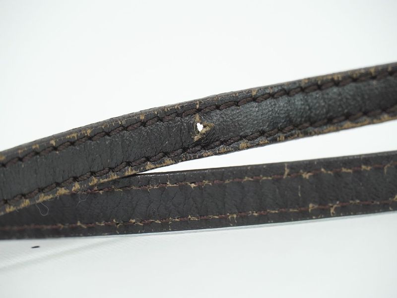 Authentic Fendi Zucchino Shoulder Bag Pochette Canvas Brown 8bt075 Zucchino Bag