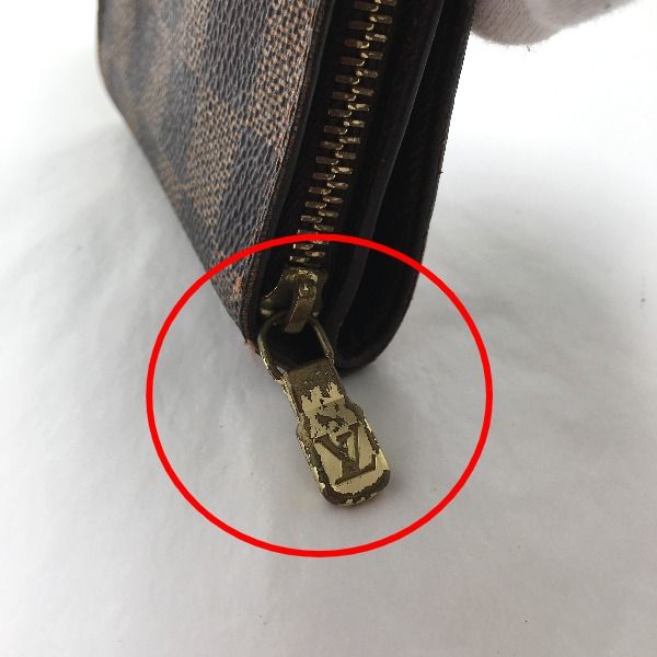 Louis Vuitton N61668 Damier Wallet With Zipped Pocket For Cards Compact Zipped