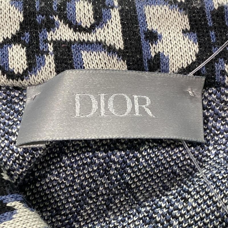 Dior/christian Dior Long Sleeve Shirt Size S Men's - Black X Ivory X Navy