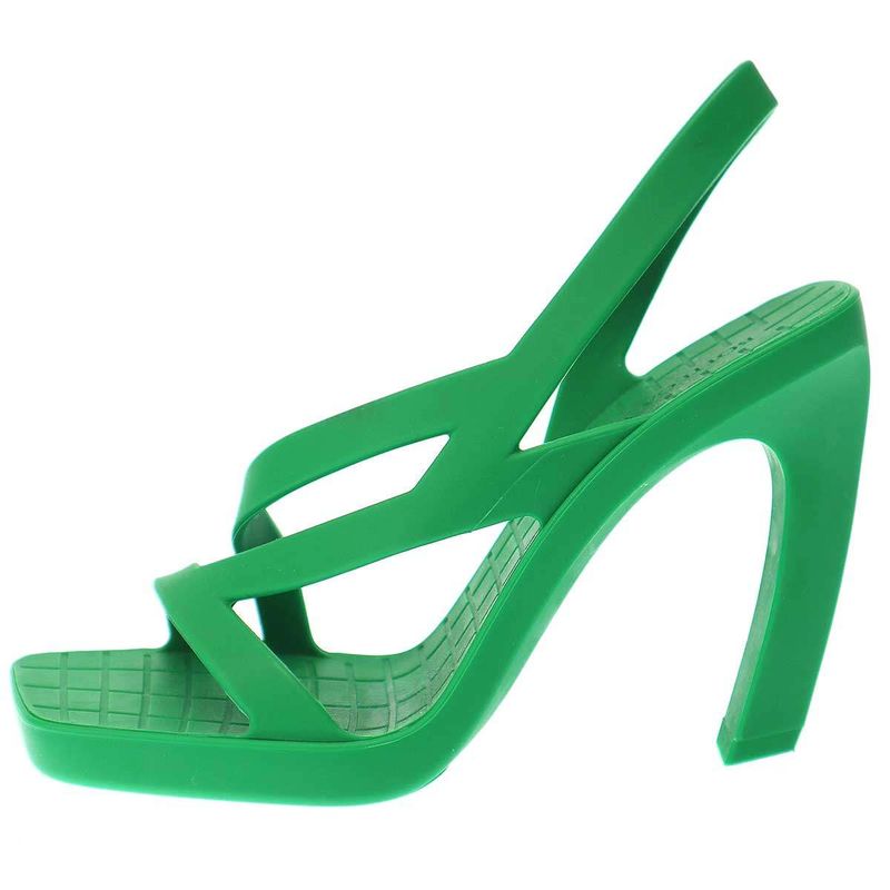 Bottega Veneta Jimbo Rubber Heel Sandals Green 36