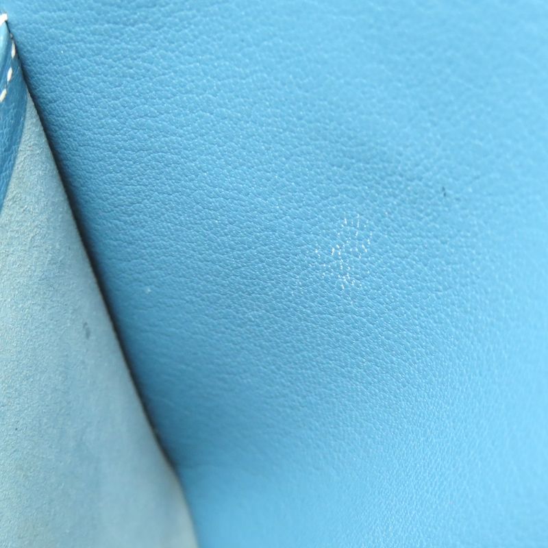 Hermes Birkin 30 Blue Jean Silver Hardware Handbag Epson Women