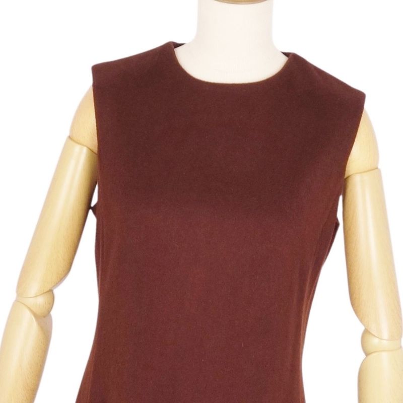 Vintage Hermes Dress Sleeveless Cashmere