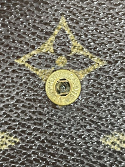 Louis Vuitton Monogram Porte Trésor Etui Papier Long Wallet M61202 Brown Made