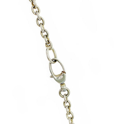 Gucci Silver Interlocking Necklace 26.5g 925 Engraved 331787 Necklace