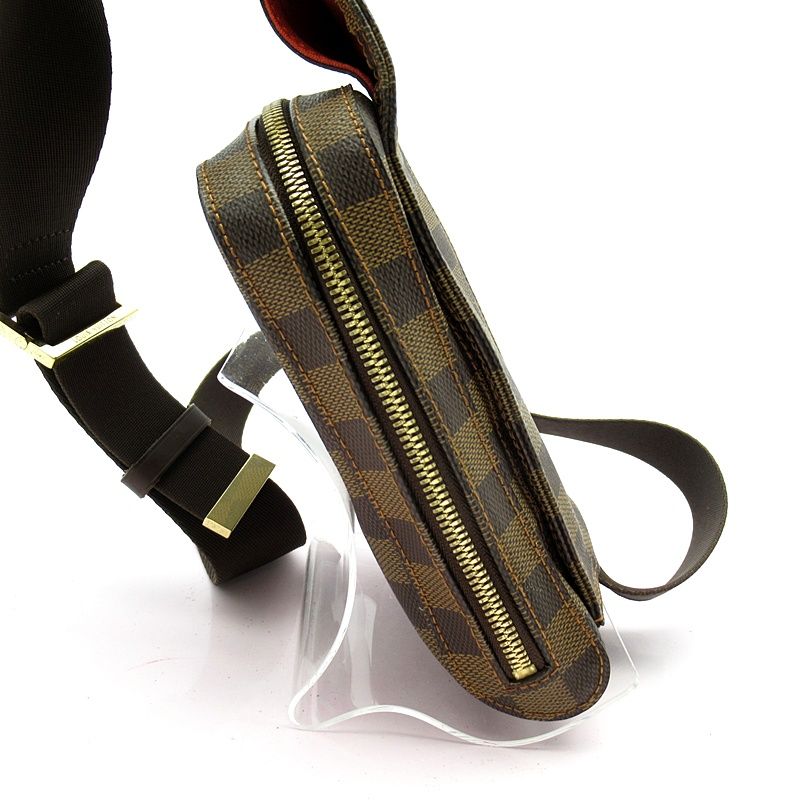 Louis Vuitton Geronimos N51994 Damier Ladies Body Bag Brown Excellent Condition