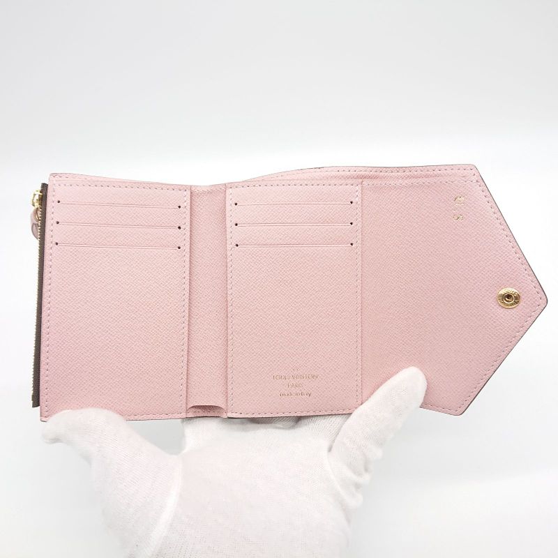 Louis Vuitton Trifold Wallet Portefeuille Victorine Pink