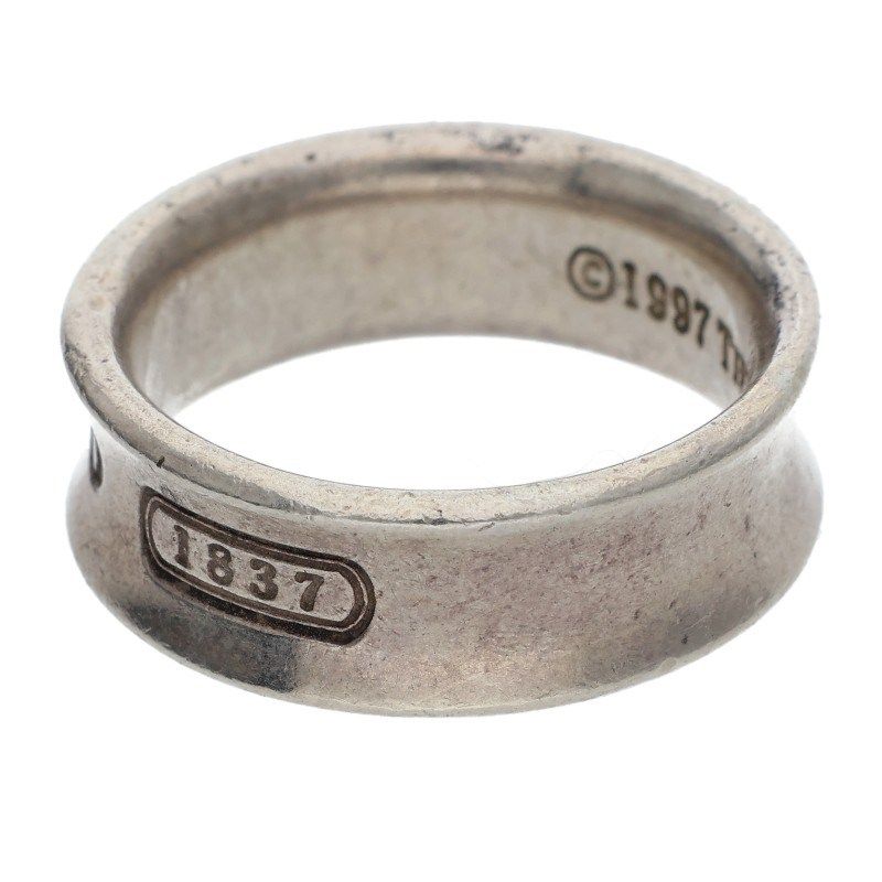 Tiffany & Co 1837 Silver Narrow Ring Men's Size 15