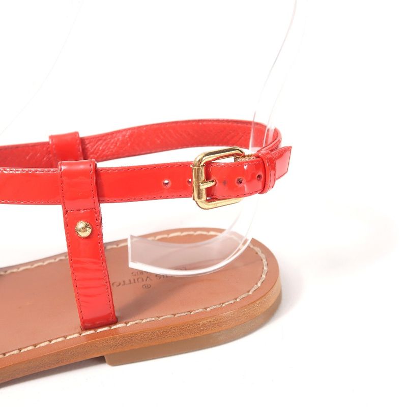 Louis Vuitton Carimbo Sandals Size 37 1 2 Monogram Studded Back Strap Flat