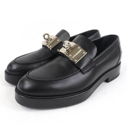 Hermes 2023 232075z Moccasin Hot Silver Hardware Kelly Buckle Leather Loafer