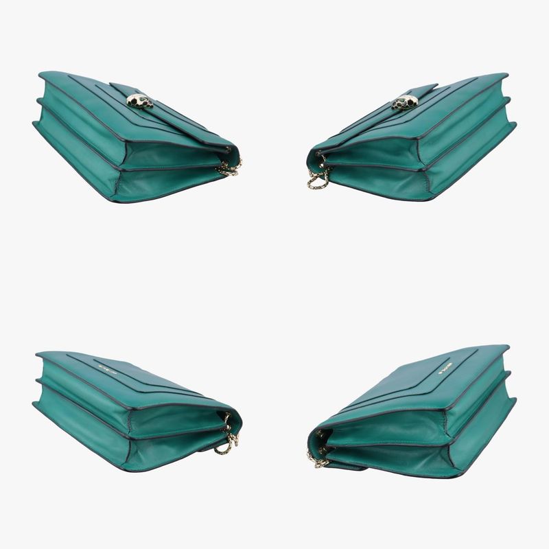 Bulgaribvlgari Serpenti Forever Green Leather Acd1535362