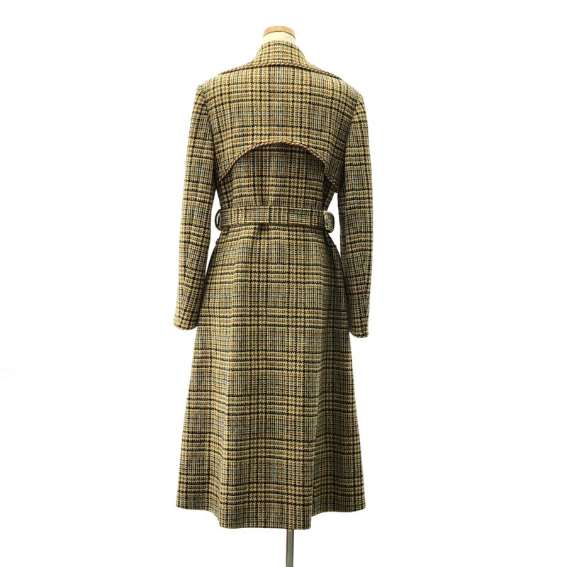 Gucci - Wool Tweed GG Marmont Belted Coat - Fully Lined - Brown - Women's