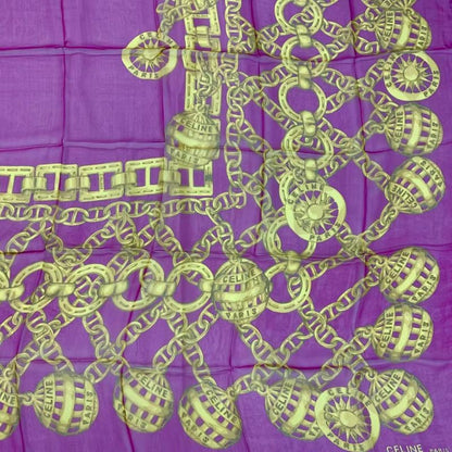 Celine Large 130x130cm (51.18in) Silk Scarf Stole Pink