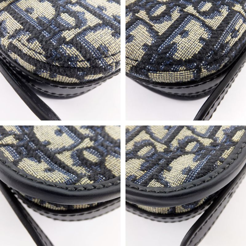 Dior Bobby Oblique Peacock Mini Shoulder Bag Gold Hardware CD Logo