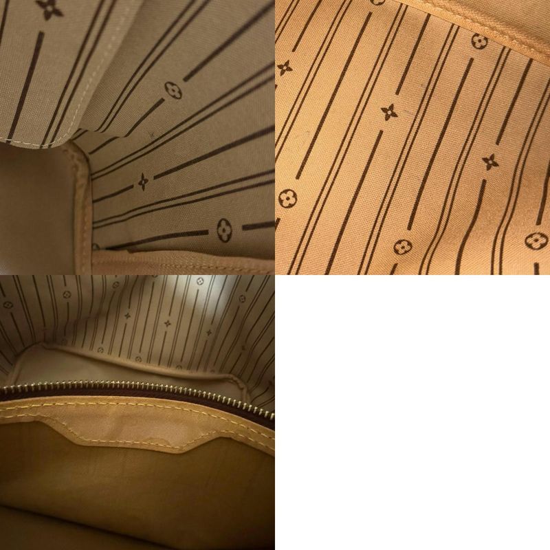 Louis Vuitton Neverfull MM Monogram Tote Bag Monogram Canvas M40156 Brown Women