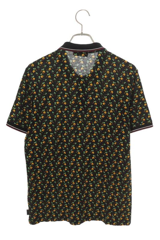 Prada Ujn077 All Over Pattern Short Sleeve Polo Shirt Men's M