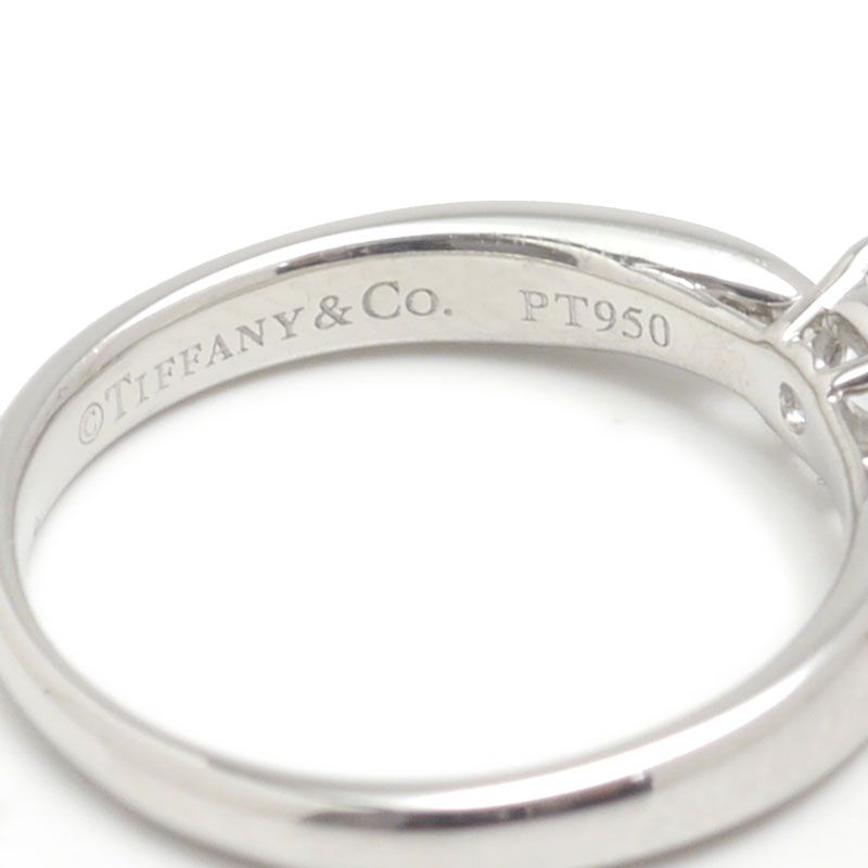 Tiffany & Co Harmony Ring Size Approx 5.5 Pt950 Diamonds 0.22ct