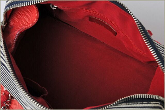 Chanel Shoulder Bag Chanel A47955 Denim Line Chain Red Navy