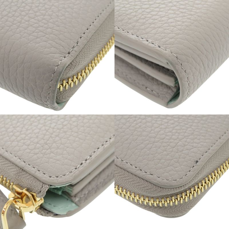 Louis Vuitton Portefeuille Comete M83654 Taurillon Leather Flint Gray L-shaped