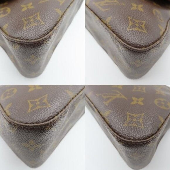 Louis Vuitton Mini Looping Monogram Tote Shoulder Hand Bag Y2K Brown