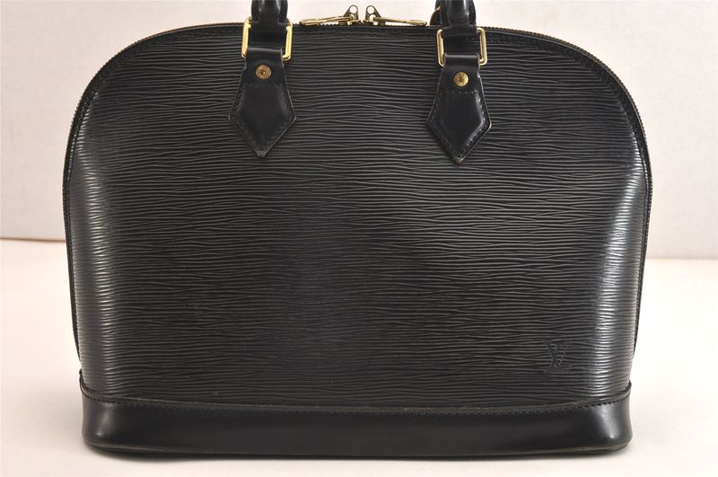 Louis Vuitton Epi Alma PM Handbag Black M40302 LV 2956n