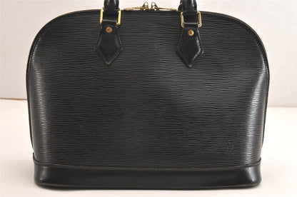 Louis Vuitton Epi Alma PM Handbag Black M40302 LV 2956n