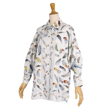 Vintage Hermes Shirt Blouse Long Sleeves Silk