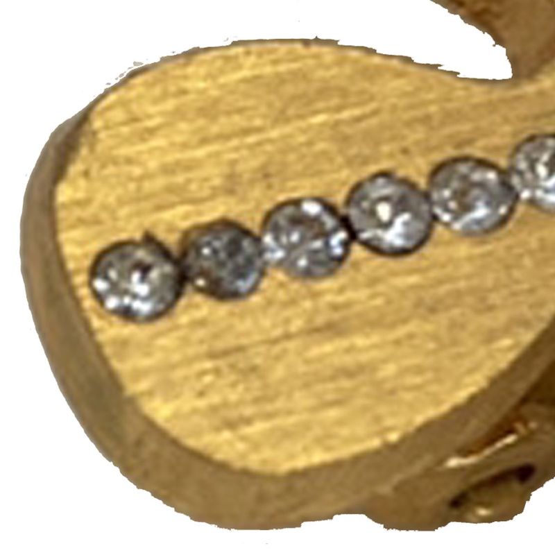 Chanel Earrings CC Gold Stones Flower 86fa446