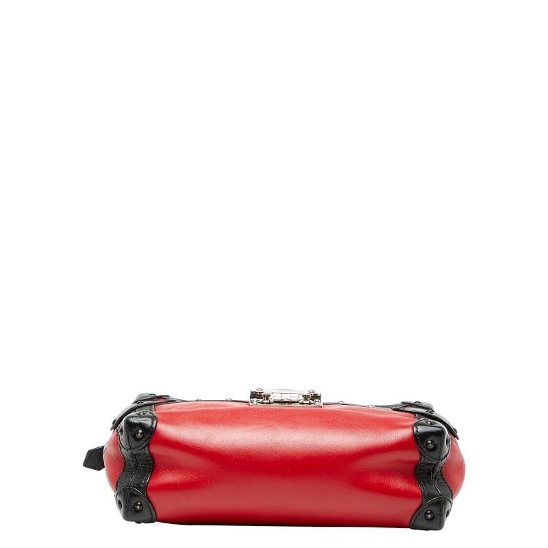 Louis Vuitton Petite Mal Soft MM Red Black Leather Women Louis Vuitton