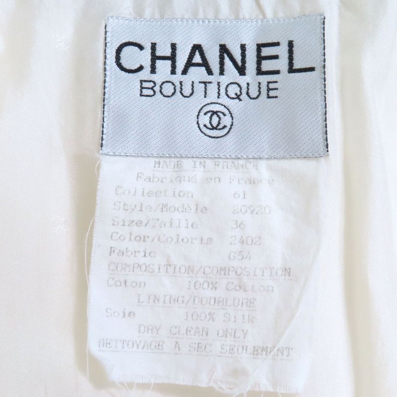 CHANEL Boutique CHANEL Boutique Vintage 100% Cotton 100% Silk Lined 100% Coco