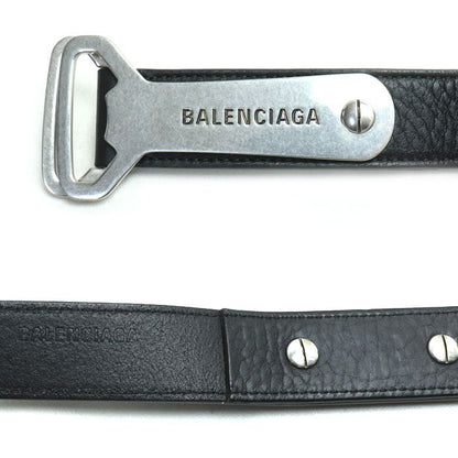 Balenciaga Bottle Opener Dring Belt Black 7416132 Men's Preowned