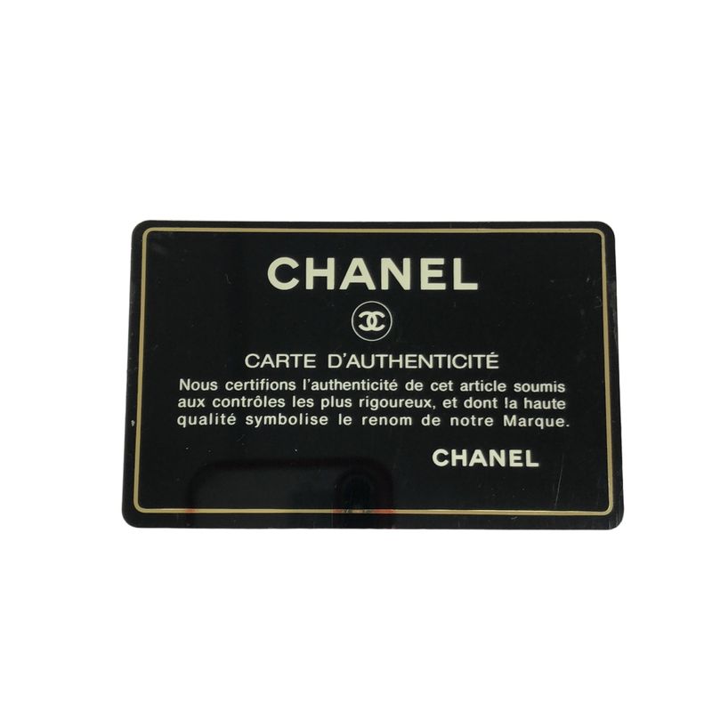Chanel Caviar Skin Coco Mark Wallet Long Wallet Black