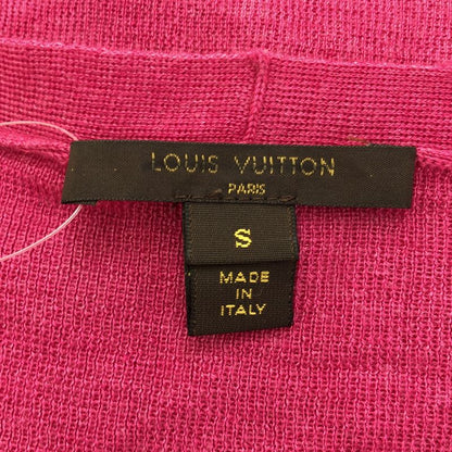 Louis Vuitton V-Neck Cashmere Silk Knit Sweater Rw142a F6kl25oge Pink S