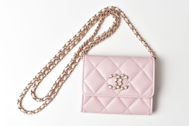 Chanel Chain Mini Wallet Accessory Pouch Chanel Ap2138b05437 Matelasse Caviar