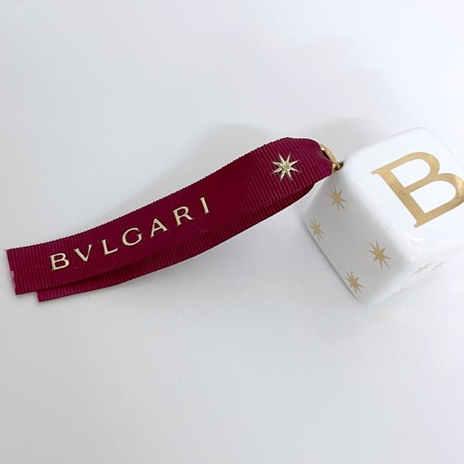 Bulgari Ornament White Gold Excellent Condition Ceramic Preowned Bvlgari