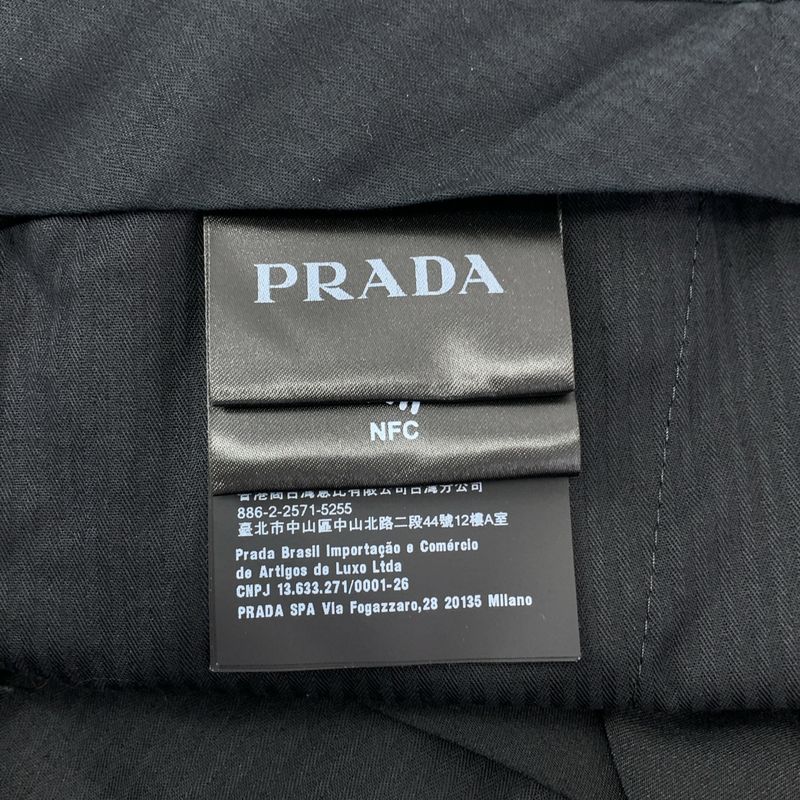Prada - 2024 - Center Press Polyester Slacks Pants - 44 - Navy - Men's