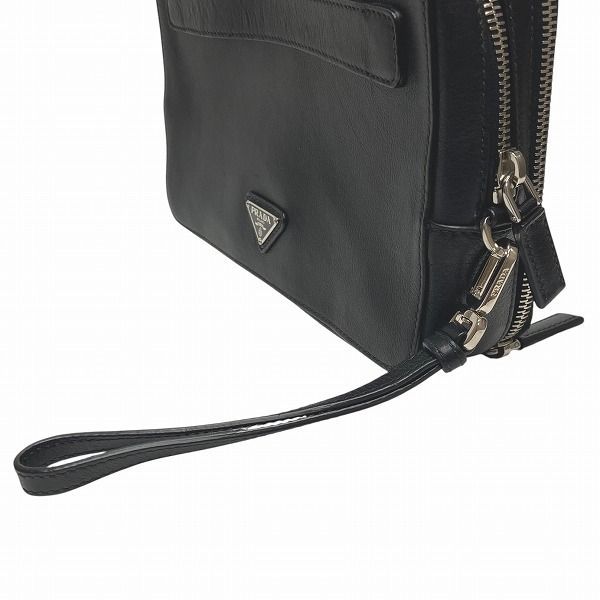 Prada Vr0052 Travel Pouch Bag Second Bag Clutch Bag Men's