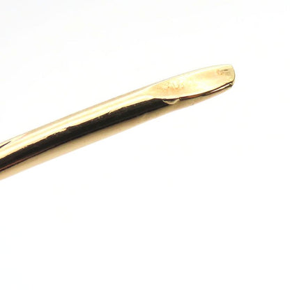 Christian Dior Brooch Metal Gold Feather Motif Plated Accessories For Women