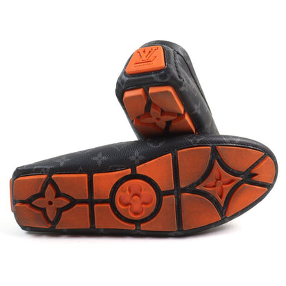 Louis Vuitton 2023 LV Driver Line Leather Embossed Moccasin Loafers With LV