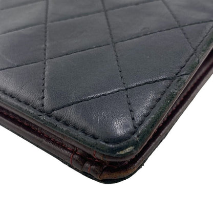 Chanel Matelasse Long Wallet Long Wallet Branded Card Holder Coin Purse Black